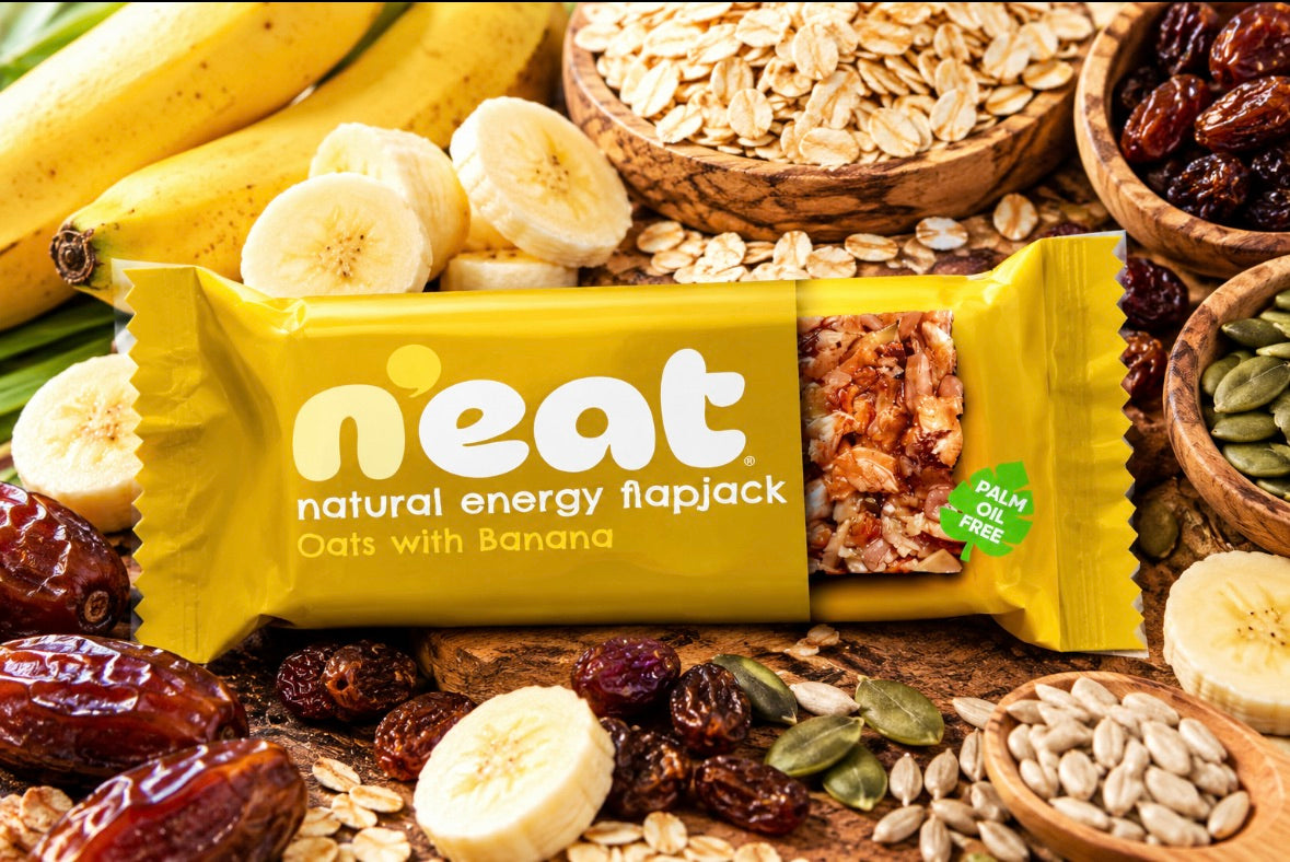 N'eat Natural Energy Oats with Banana "Flapjacks" (16x50g)