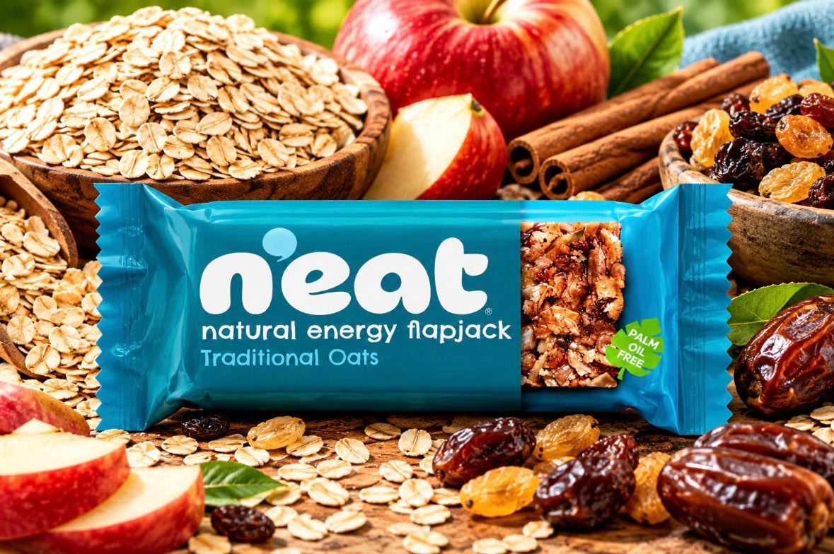 N'eat Natural Energy Traditional Oats "Flapjacks" (16x50g)