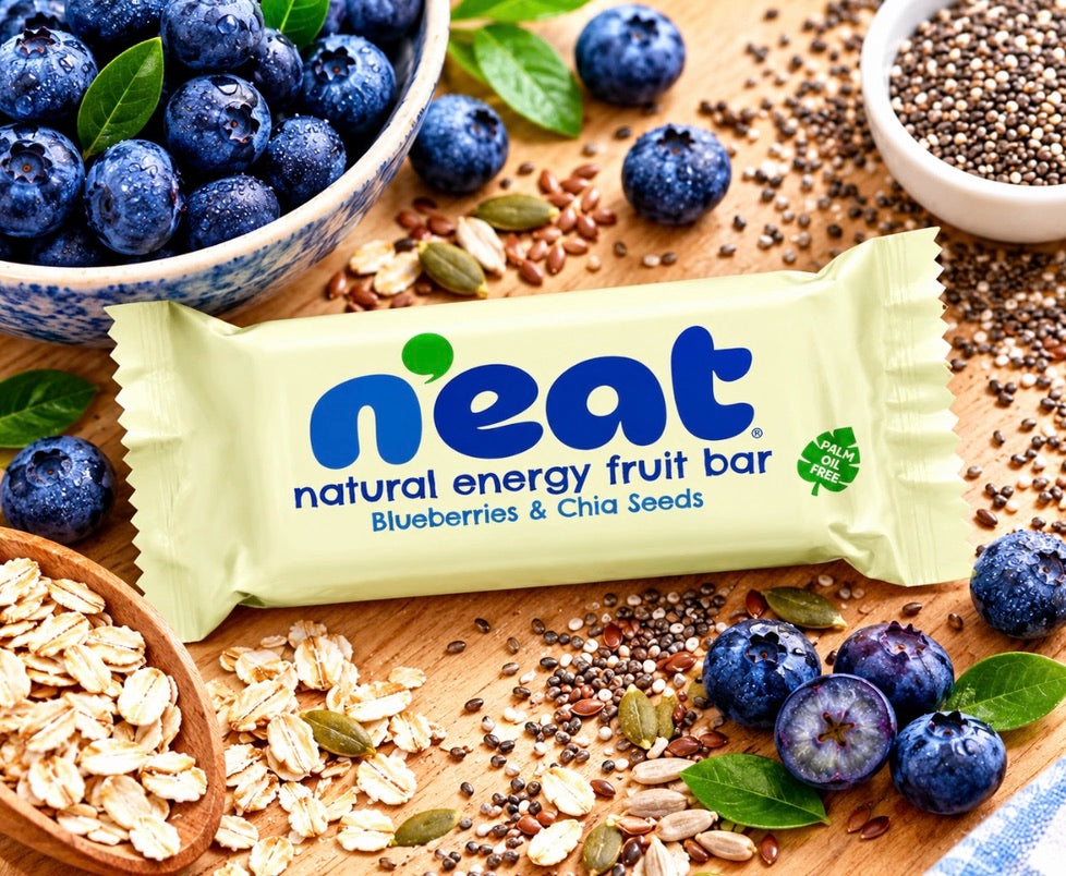 N'eat Natural Energy Blueberries & Chia Seeds "Fruit Bars" (16x50g)