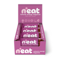 A display box of N'eat Natural Energy Flapjacks, Oats with Cocoa, containing individually wrapped flapjacks