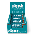 A display box of N'eat Natural Energy Flapjacks, Traditional Oats, containing individually wrapped flapjacks