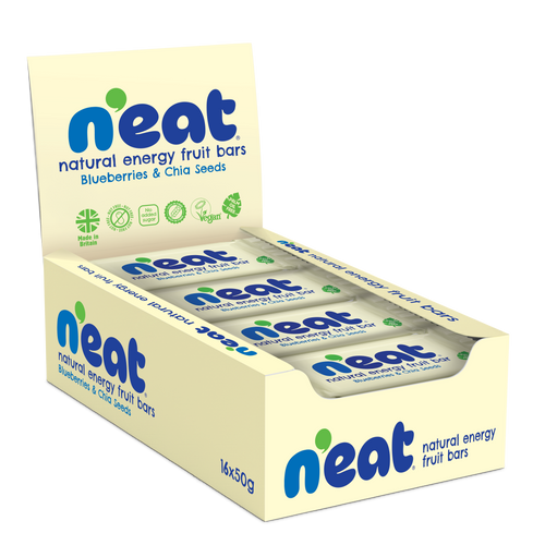 N'eat Natural Energy Blueberries & Chia Seeds "Fruit Bars" (16x50g)