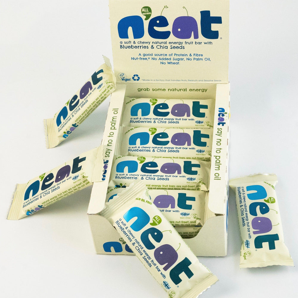 N'eat Blueberries & Chia Seeds Natural Energy Bars (16x45g)