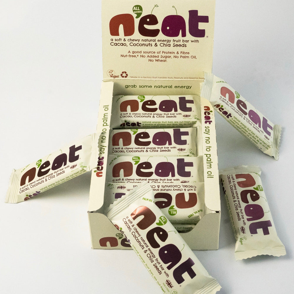 N'eat Cacao, Coconuts & Chia Seeds Natural Energy Bars (16x45g)