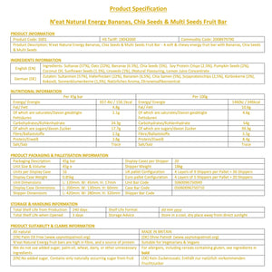 
                  
                    N'eat Bananas, Chia Seeds & Multi Seeds Natural Energy Bars (16x45g)
                  
                