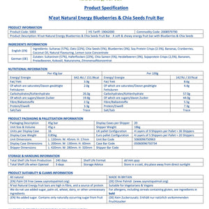 
                  
                    N'eat Blueberries & Chia Seeds Natural Energy Bars (16x45g)
                  
                